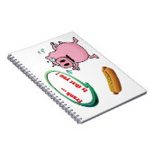 フランク..お前か?ポークおもしろいBBQ愛好家 ノートブック (右側)