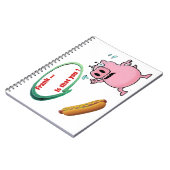 フランク..お前か?ポークおもしろいBBQ愛好家 ノートブック (左側)