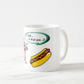 フランク。 それはありますか。 おもしろいなポークBBQの恋人 コーヒーマグカップ (正面右)