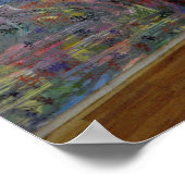 フランク・ステラと彼の作品の一つ ポスター (角)