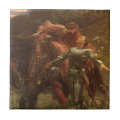 フランク・ディクシーによる「哀れな無慈悲の美女」 タイル (正面)