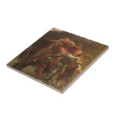 フランク・ディクシーによる「哀れな無慈悲の美女」 タイル (側面)