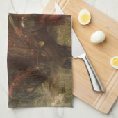 フランク・ディクシー卿による「哀れな無慈悲の美女」 キッチンタオル (四つ折り)