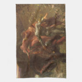 フランク・ディクシー卿による「哀れな無慈悲の美女」 キッチンタオル (縦)