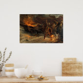 フランク・ディックスィー 1893年のヴァイキングの葬儀 ポスター (キッチン)