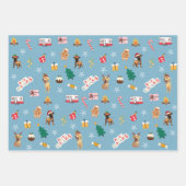 フランク&バクスタークリスマスラッピング紙 – 混合2 ラッピングペーパーシート (正面3)