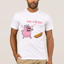 フランク、ホットドッグのTシャおもしろいツのデザイン