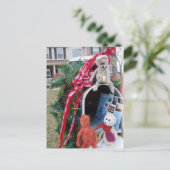 フランク、レオとマンダリンクリスマスタイムメールボックス シーズンポストカード (スタンド正面)