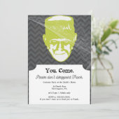 フランク |面白いハロウィーンパーティの招待状5 x 7 招待状 (スタンド正面)