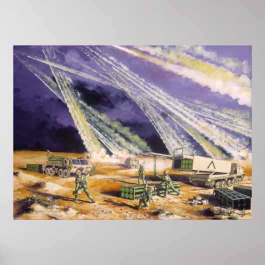 フランクM. Thomasによる鋼雨の砂漠暴風雨 ポスター (正面)