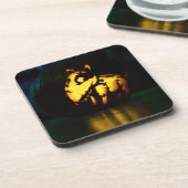 フランケンウェニーのカボチャ コースター (左側)