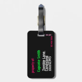 フランケンカップケーキラゲッジタグ ラゲッジタグ (裏面縦)