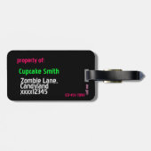 フランケンカップケーキラゲッジタグ ラゲッジタグ (裏面横)