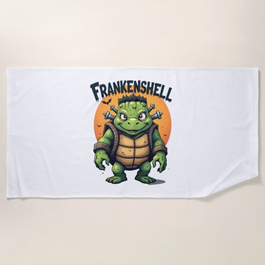 フランケンシェルカメ ビーチタオル (正面)