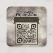 フランケンシュタインおむつラッフル エンクロージャーカード (裏面)