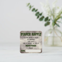 フランケンシュタインおむつラッフル エンクロージャーカード