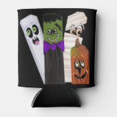 フランケンシュタインおもしろい幽霊パンプキンインビジブルマン 缶クーラー (正面)