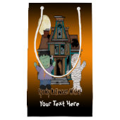 フランケンシュタインおよびミイラのハロウィンのギフトバッグ スモールペーパーバッグ (正面)