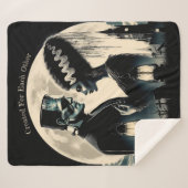 フランケンシュタインとフランケンシュタイン毛布の花嫁 シェルパブランケット (正面(横))