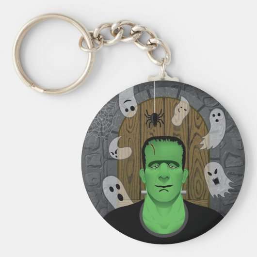 フランケンシュタインと幽霊たち キーホルダー (正面)