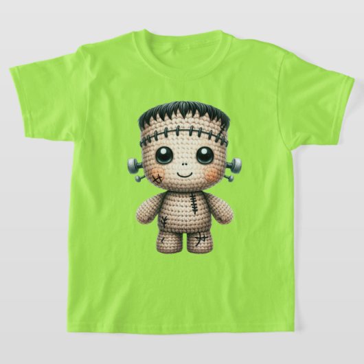 フランケンシュタインのかぎ針編み Tシャツ (レイダウン)