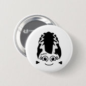 フランケンシュタインのかわいいモンスターハロウィーンコスプレの花嫁 缶バッジ (正面&裏面)