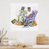 フランケンシュタインのくしゃみ ポスター (キッチン)