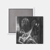 フランケンシュタインのイラストレーション マグネット (正面/裏面)