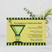 フランケンシュタインのカクテルのハローウィンパーティの招待状 招待状 (スタンド正面)