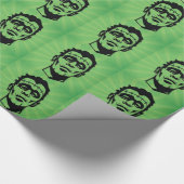 フランケンシュタインのデザインのモンスター ラッピングペーパー (角)