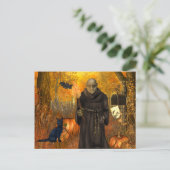 フランケンシュタインのハロウィンの恐い郵便はがき ポストカード (スタンド正面)