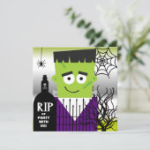 フランケンシュタインのハローウィンパーティの招待状 招待状 (スタンド正面)