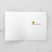 フランケンシュタインのパロディおもしろいなハロウィン カード (内部)