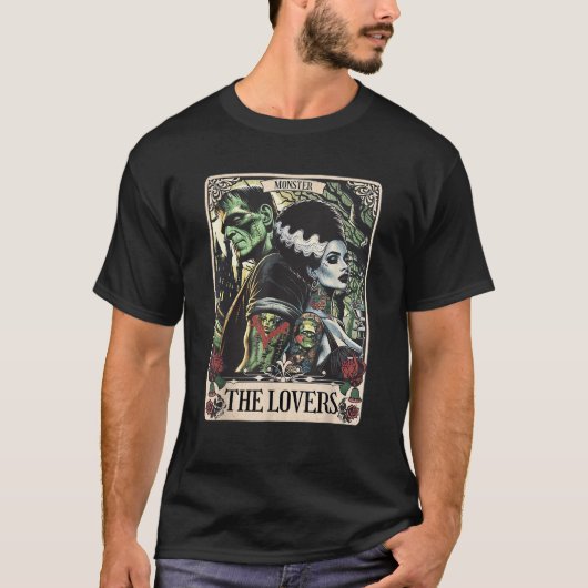 フランケンシュタインのモンスターと花嫁恋人たち タロ Tシャツ (正面)
