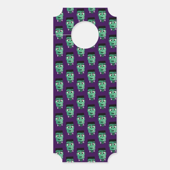 フランケンシュタインのモンスターの頭 ドアノブサイン (正面)