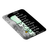 フランケンシュタインのモンスターシェリーラブ&レイジ引用文 マグネット (右側)