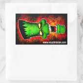 フランケンシュタインのモンスターシール 長方形シール (バッグ)