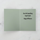 フランケンシュタインのモンスターハロウィンカード シーズンカード (内部)