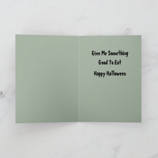 フランケンシュタインのモンスターハロウィンカード シーズンカード (内部)