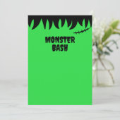 フランケンシュタインのモンスター 縫合跡の傷と髪 招待状 (スタンド正面)