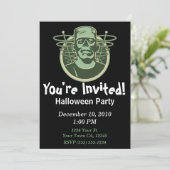 フランケンシュタインのレトロのパーティの招待状 招待状 (スタンド正面)