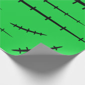 フランケンシュタインの化け物が傷跡を縫う ラッピングペーパー (角)