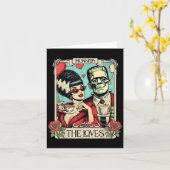 フランケンシュタインの怪物と花嫁 ラバー Taro カード (黄色い花)