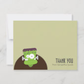 フランケンシュタインの怪物 | フラットな感謝のカード サンキューカード (正面)