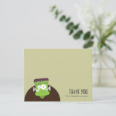 フランケンシュタインの怪物 | フラットな感謝カード サンキューカード (スタンド正面)