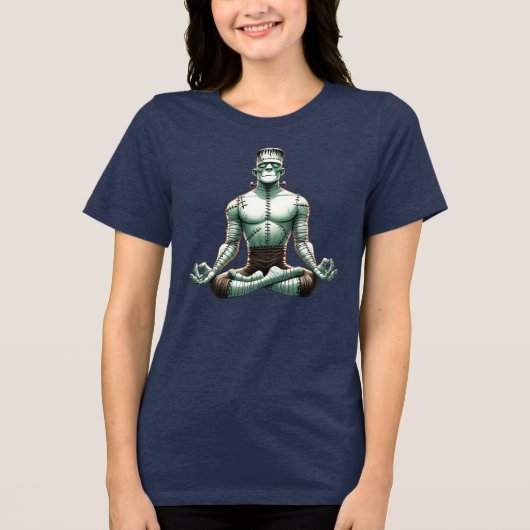 フランケンシュタインの怪物 – 禅 トライブレンドTシャツ (正面)