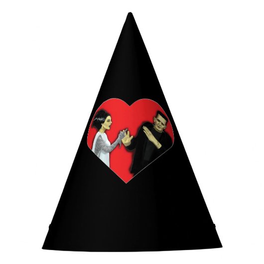 フランケンシュタインの怪物、花嫁が叫び声を上げる パーティーハット (正面)