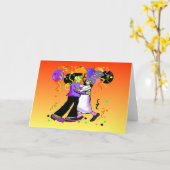 フランケンシュタインの挨拶状 カード (黄色い花)