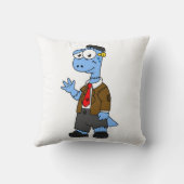 フランケンシュタインの格好をした漫画のブロントサール。 クッション (裏面)