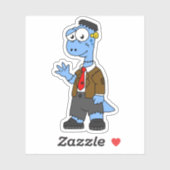 フランケンシュタインの格好をした漫画のブロントサール。 シール (シート)